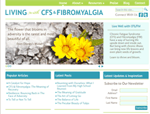 Tablet Screenshot of livingwithcfs.com